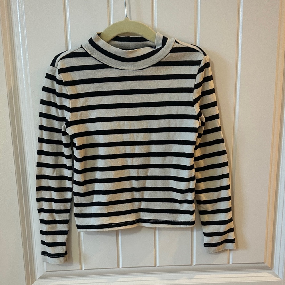 GAP Kids Black and White Striped Sweater
